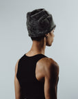 BONNET FOURRURE SATIN - GRIS
